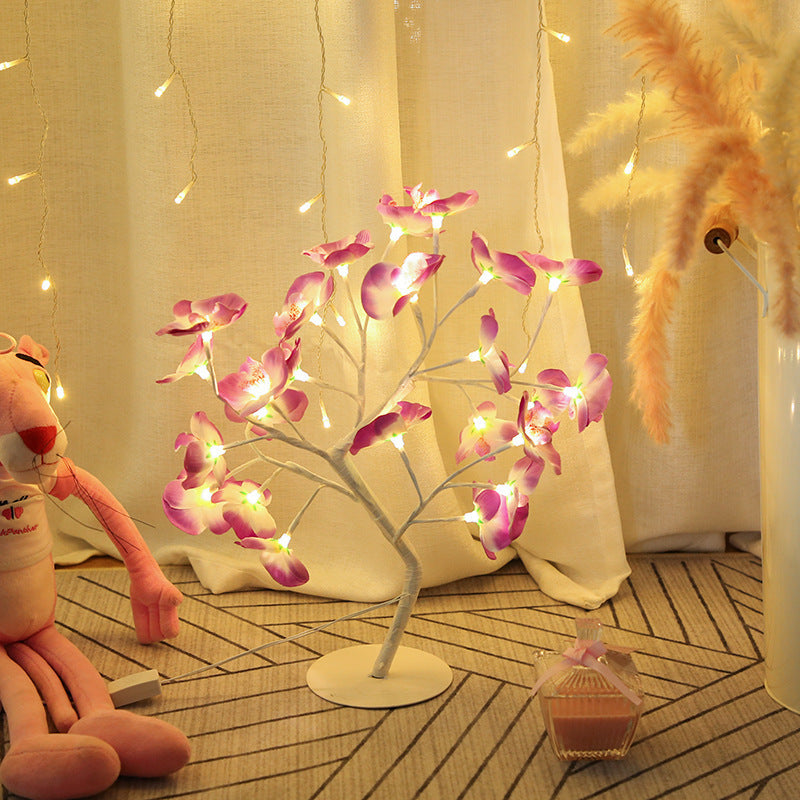 Simulation Led Phalaenopsis Branch Light Girl Heart